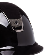 SAMSHIELD KASK SHADOWGLOSSY 2.0 / ALC. BLACK TOP/ CZARNY CHROM / CRYSTAL FABRIC / CZARNY - Samshield Equishop