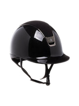 SAMSHIELD KASK SHADOWGLOSSY 2.0 / ALC. BLACK TOP/ CZARNY CHROM / CRYSTAL FABRIC / CZARNY - Samshield Equishop
