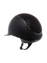 SAMSHIELD KASK SHADOWMATT 2.0 / CRYSTAL FABRIC BLACK / CZARNY CHROM / CZARNY CHROM / CZARNY - Samshield Equishop
