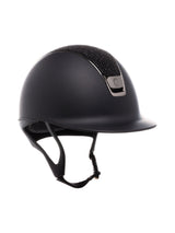 SAMSHIELD KASK SHADOWMATT 2.0 / CRYSTAL FABRIC BLACK / CZARNY CHROM / CZARNY CHROM / CZARNY - Samshield Equishop
