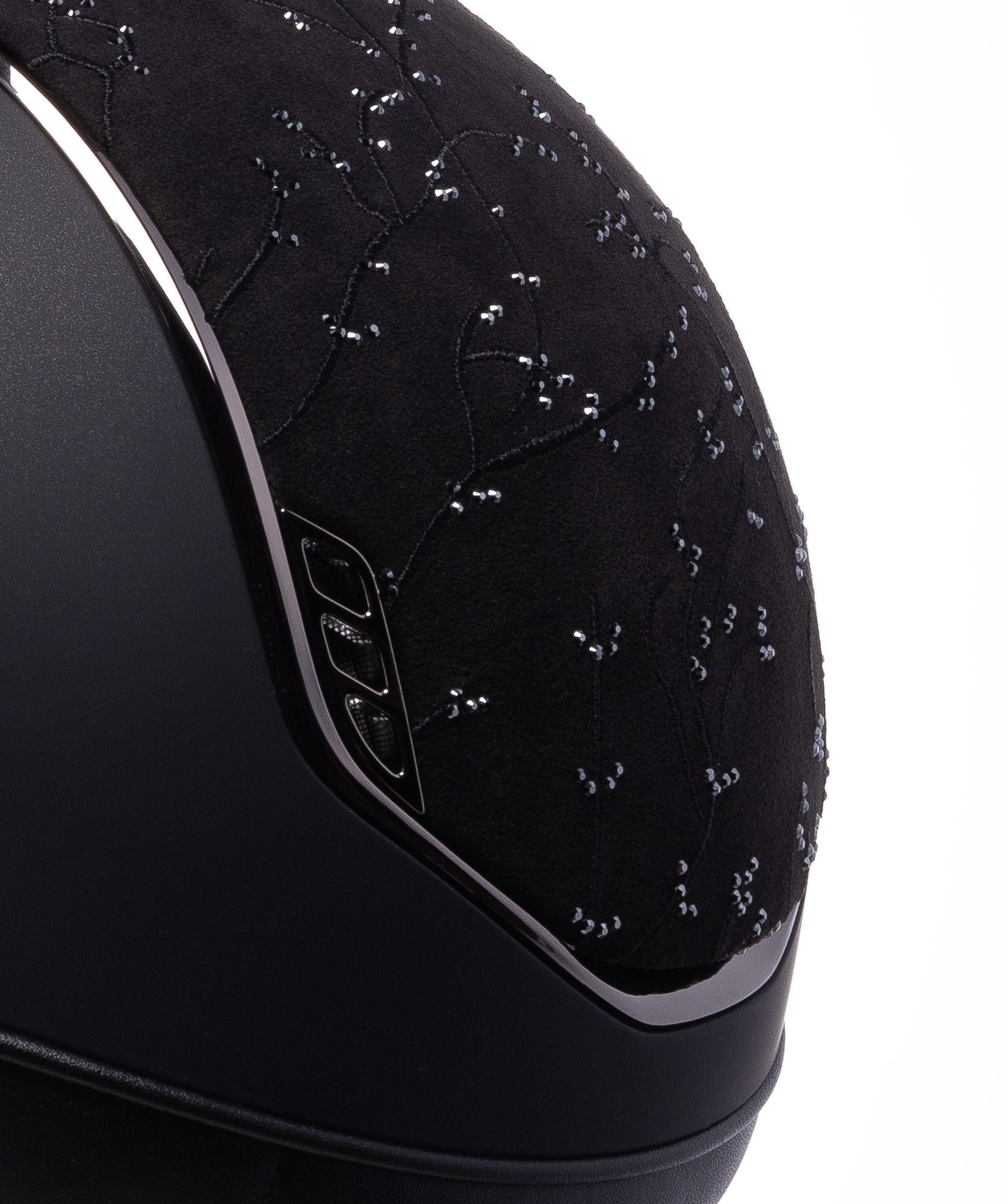 SAMSHIELD KASK SHADOWMATT 2.0 / CRYSTAL LEAF BLACK TOP / BLACK CHROME / CZARNY - Samshield Equishop