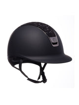 SAMSHIELD KASK SHADOWMATT 2.0 / CRYSTAL LEAF BLACK TOP / BLACK CHROME / CZARNY - Samshield Equishop
