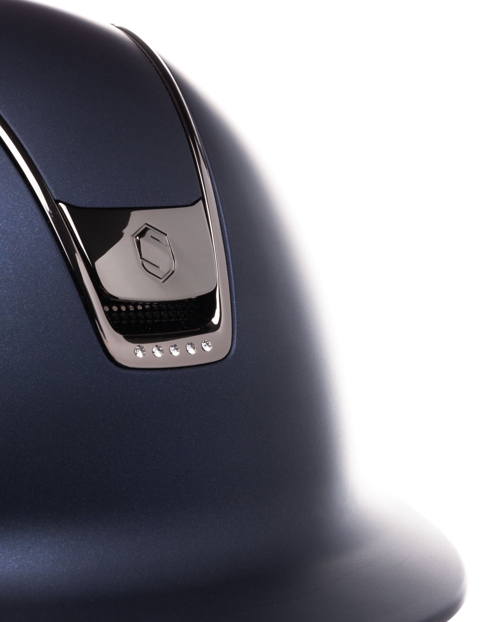 SAMSHIELD KASK SHADOWMATT 2.0 / CZARNY CHROM / 5 SWARO / CZARNY CHROM / GRANATOWY - Samshield Equishop