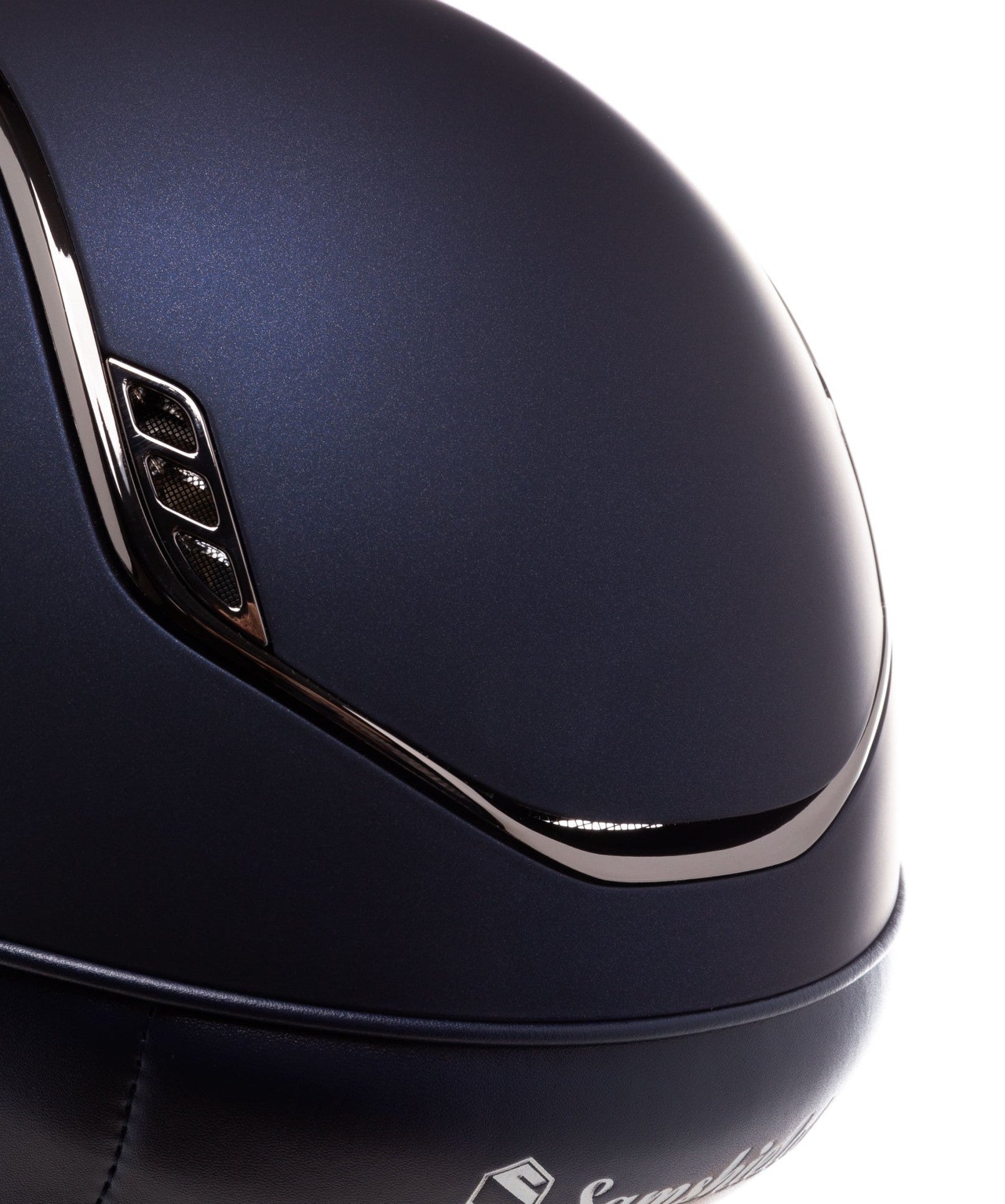 SAMSHIELD KASK SHADOWMATT 2.0 / CZARNY CHROM / CZARNY CHROM / GRANATOWY - Samshield Equishop