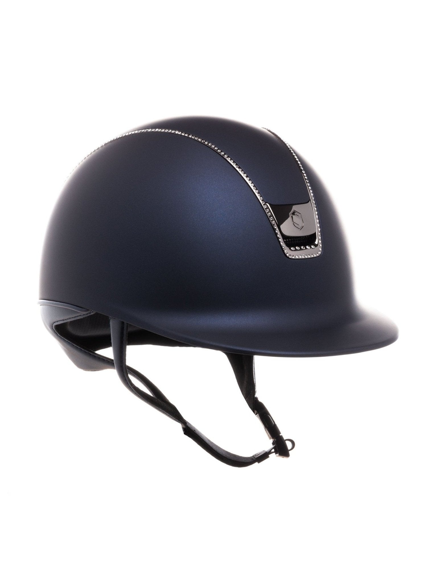 SAMSHIELD KASK SHADOWMATT 2.0 / CZARNY CHROM FULL SWARO / CZARNY CHROM / GRANTOWY - Samshield Equishop