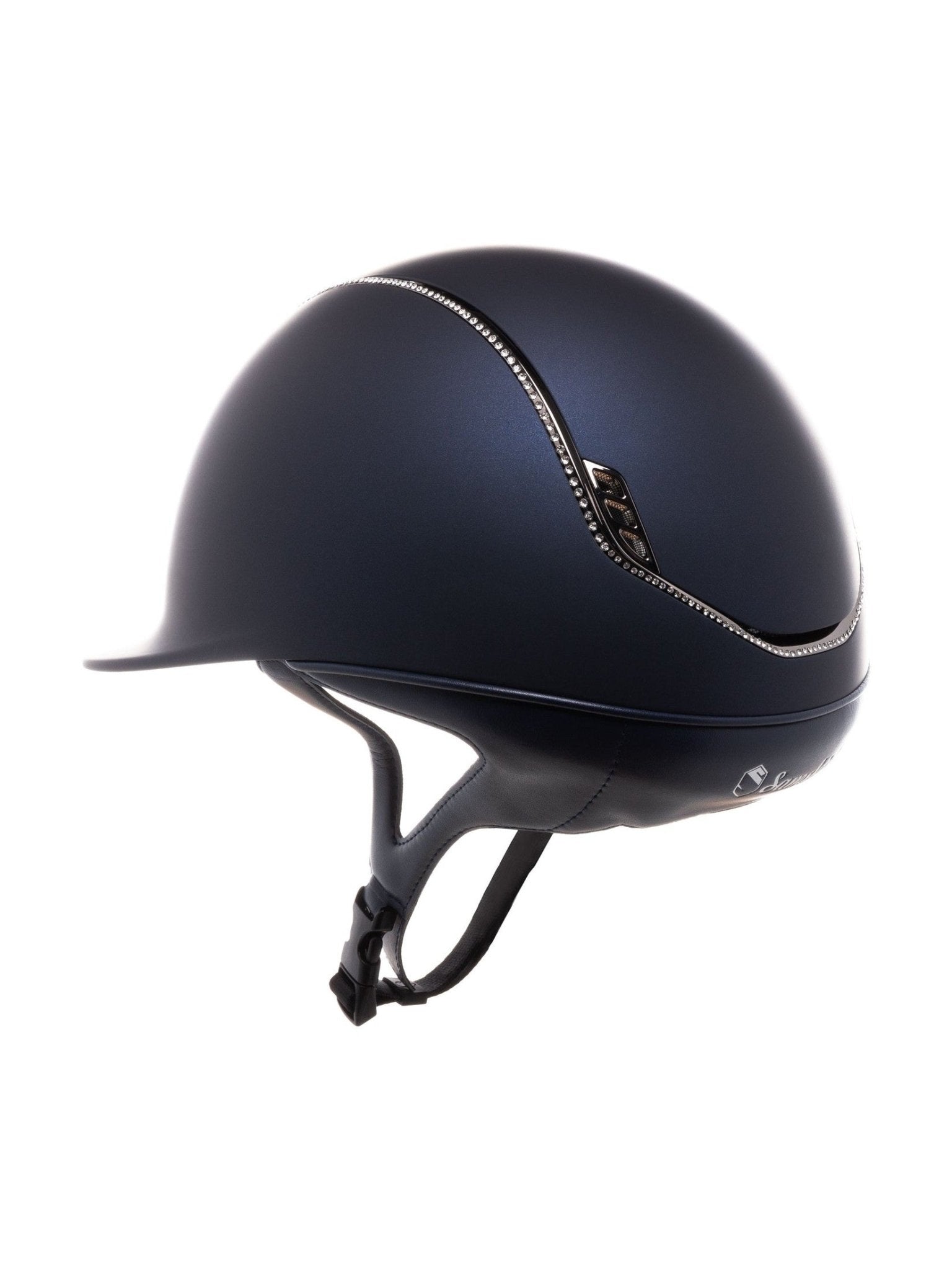 SAMSHIELD KASK SHADOWMATT 2.0 / CZARNY CHROM FULL SWARO / CZARNY CHROM / GRANTOWY - Samshield Equishop