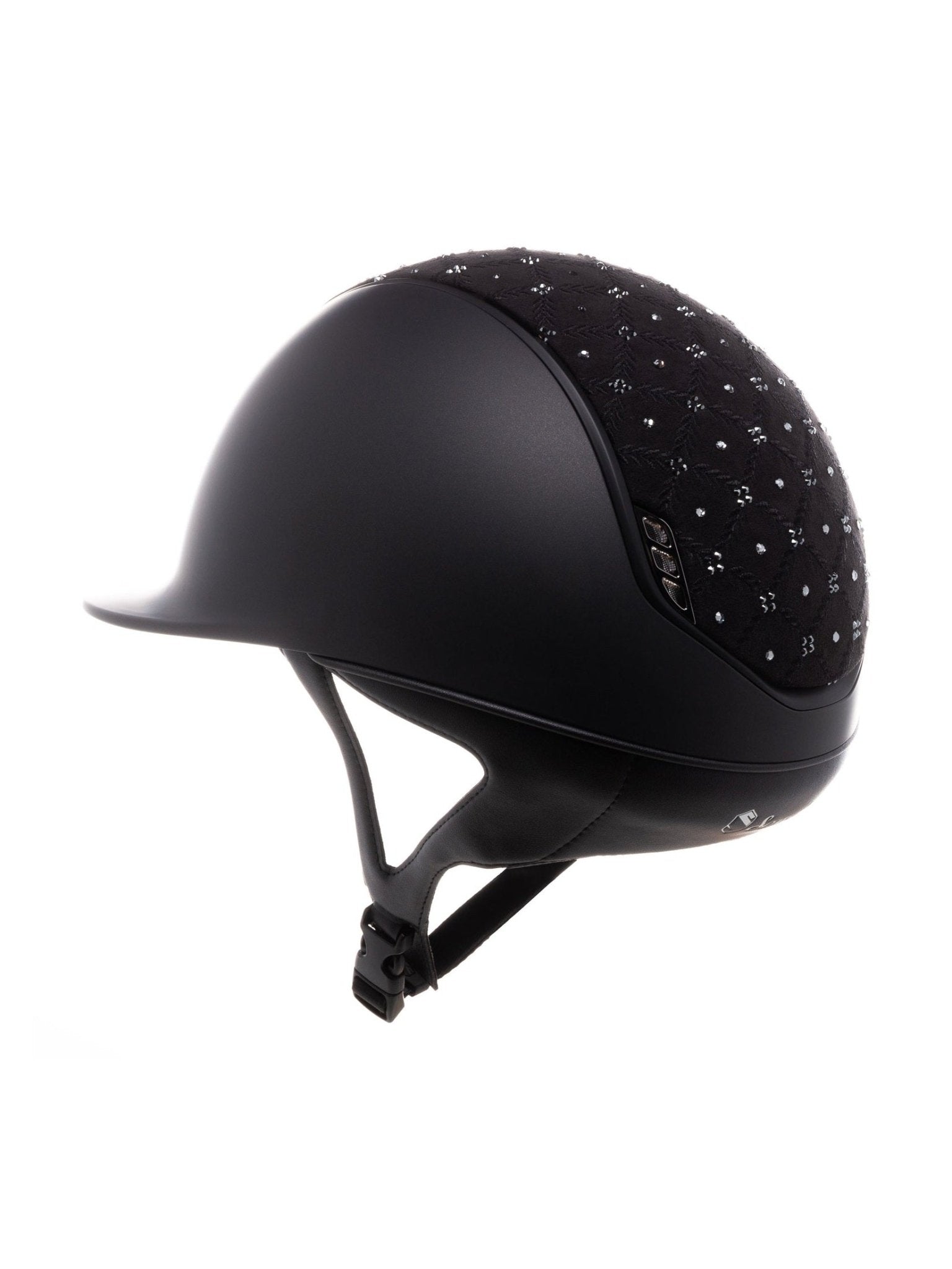 SAMSHIELD KASK SHADOWMATT 2.0 / FLOWER SWARO TOP / MAT BLACK / CZARNY CHROM / CZARNY - Samshield Equishop