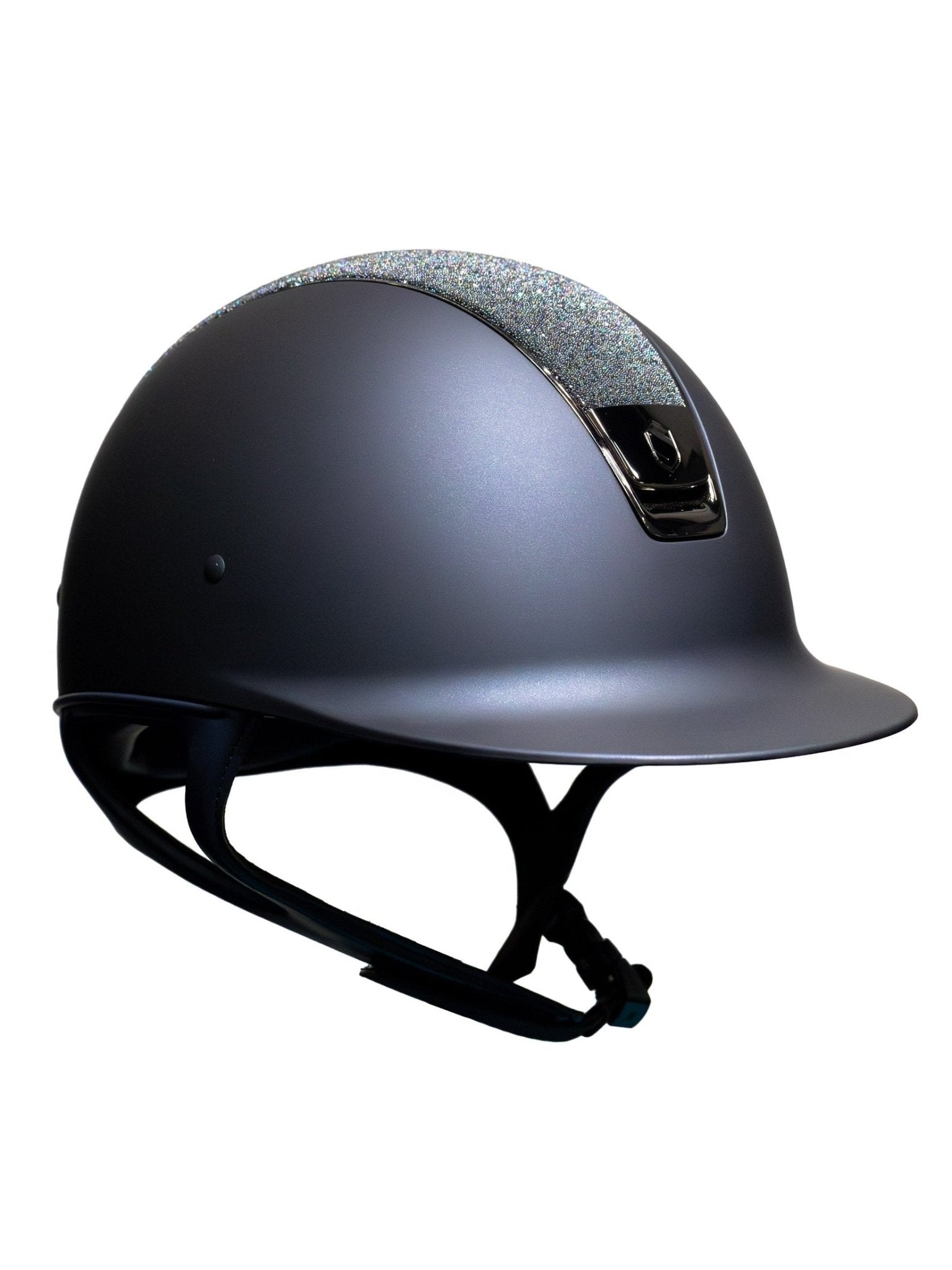 SAMSHIELD KASK SHADOWMATT / CRYST FAB PARADISE SHINE TOP / CZARNY CHROME / GRANATOWY - Samshield Equishop
