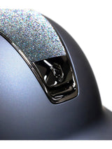 SAMSHIELD KASK SHADOWMATT / CRYST FAB PARADISE SHINE TOP / CZARNY CHROME / GRANATOWY - Samshield Equishop