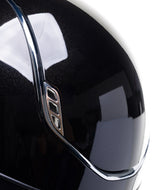 SAMSHIELD MISS SHIELD 2.0 GLOSSY / CRYSTAL FABRIC SILVER BLAZON / CHROME / CZARNY - Samshield Equishop