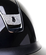 SAMSHIELD MISS SHIELD 2.0 GLOSSY / CRYSTAL FABRIC SILVER BLAZON / CHROME / CZARNY - Samshield Equishop