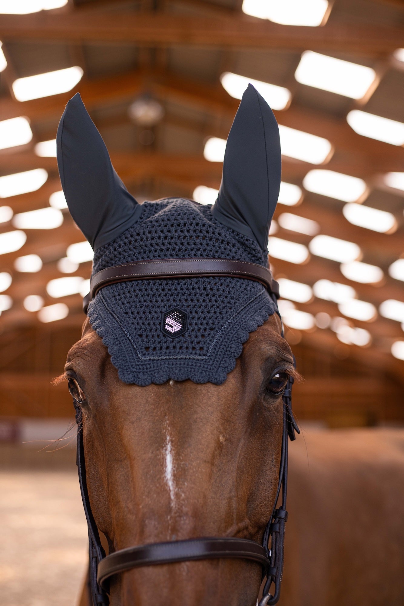 SAMSHIELD NAUSZNIKI DLA KONIA FLYSHIELD SWAROVSKI - SAMSHIELD Equishop
