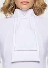 SAMSHIELD PLASTRON CRYSTAL FABRIC TRIANGLE PLASTRON JEŹDZIECKI - Samshield Equishop