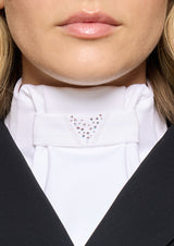 SAMSHIELD PLASTRON CRYSTAL FABRIC TRIANGLE PLASTRON JEŹDZIECKI - Samshield Equishop
