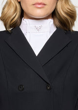 SAMSHIELD PLASTRON CRYSTAL FABRIC TRIANGLE PLASTRON JEŹDZIECKI - Samshield Equishop