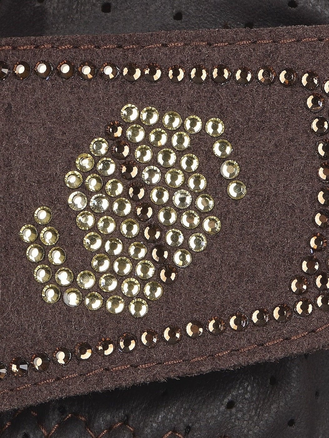 SAMSHIELD V - SKIN SWAROVSKI RĘKAWICZKI JEŹDZIECKIE BRĄZOWE - Samshield Equishop