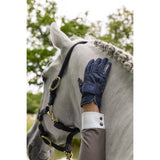 SAMSHIELD V-SKIN SWAROVSKI RĘKAWICZKI JEŹDZIECKIE NIEBIESKIE