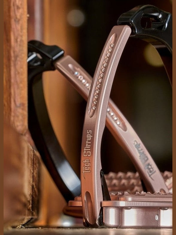 TECH STIRRUPS STRZEMIONA JEŹDZIECKIE Z AMORTYZACJĄ VENICE PLUS EVO SWAROVSKI - Tech Stirrups Equishop
