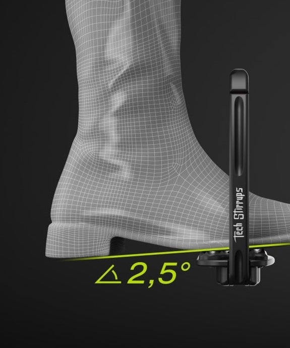 TECH STIRRUPS UJEŻDŻENIOWE STRZEMIONA JEŹDZIECKIE CAPRI PLUS CZARNE