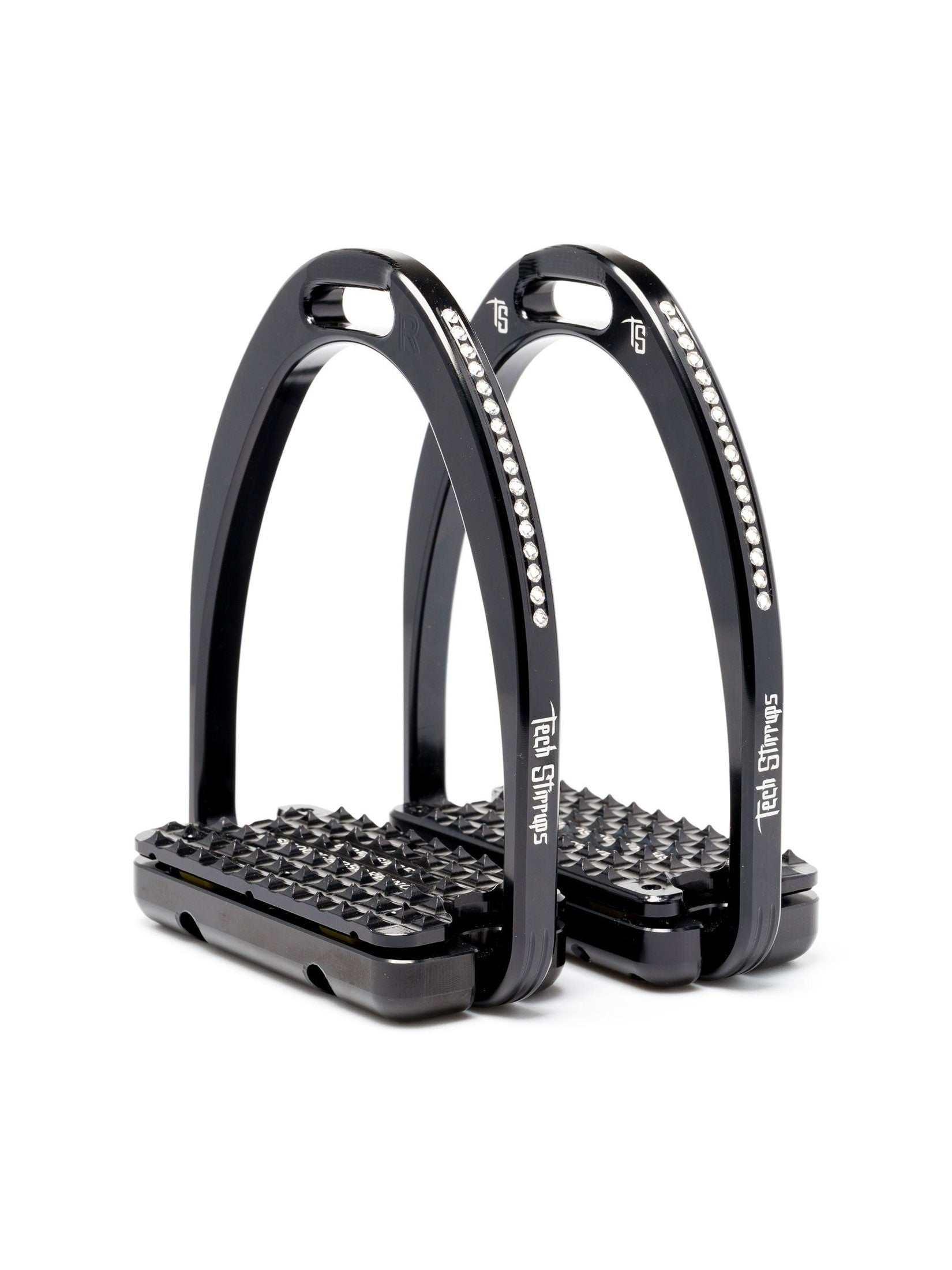 TECH STIRRUPS UJEŻDŻENIOWE STRZEMIONA JEŹDZIECKIE CAPRI PLUS SWARO CZARNE