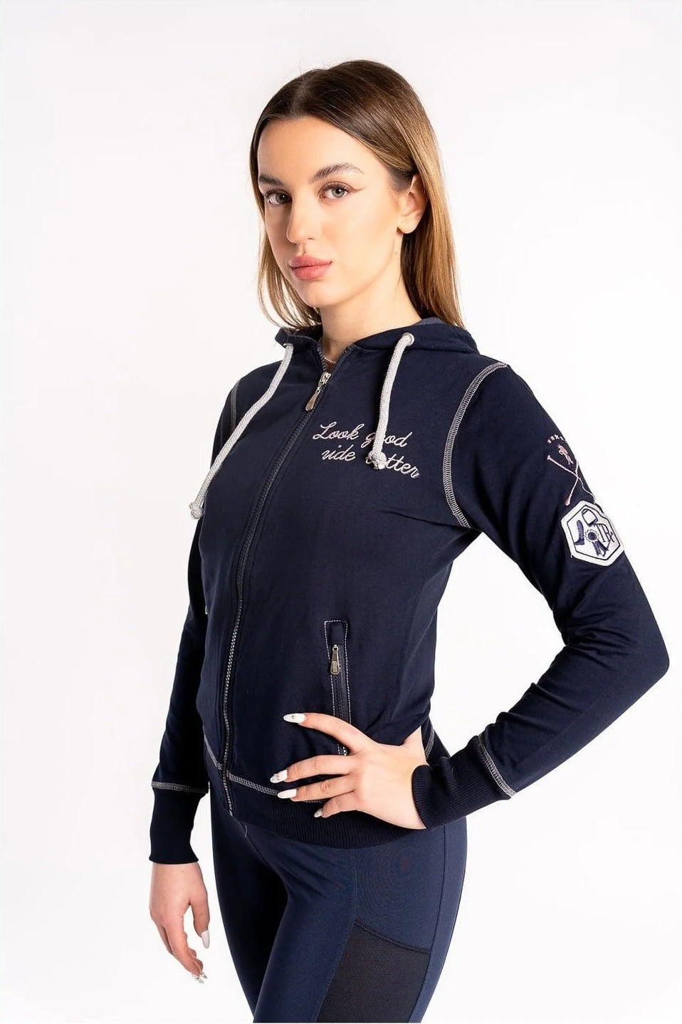 TRUE RIDER BLUZA JEŹDZIECKA LOOK GOOD RIDE BETTER DAMSKA - True Rider Equishop