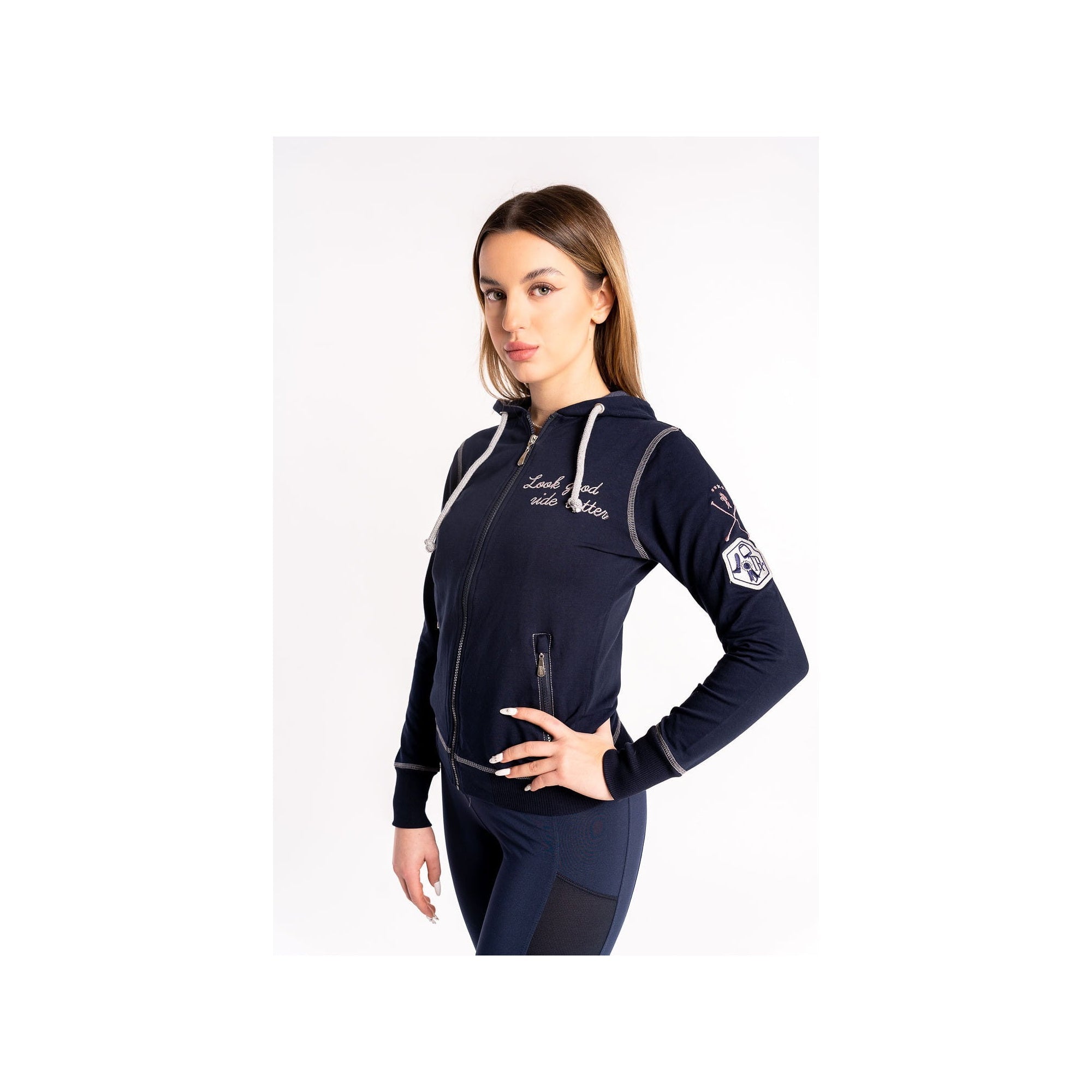 TRUE RIDER BLUZA JEŹDZIECKA LOOK GOOD RIDE BETTER DAMSKA - True Rider Equishop