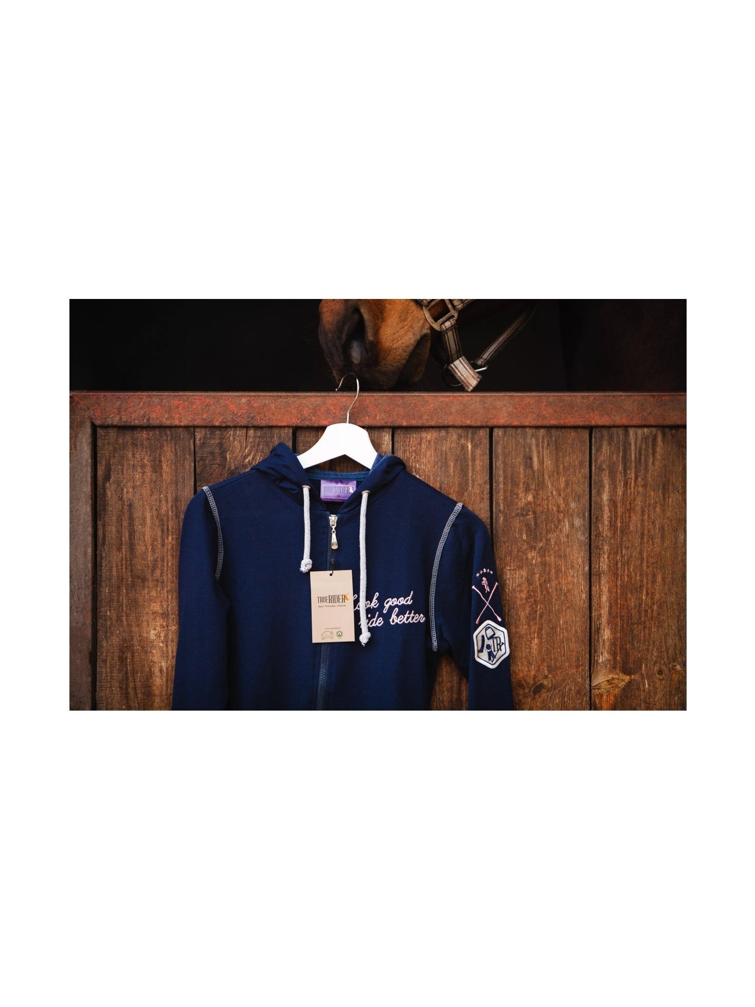 TRUE RIDER BLUZA JEŹDZIECKA LOOK GOOD RIDE BETTER DAMSKA - True Rider Equishop