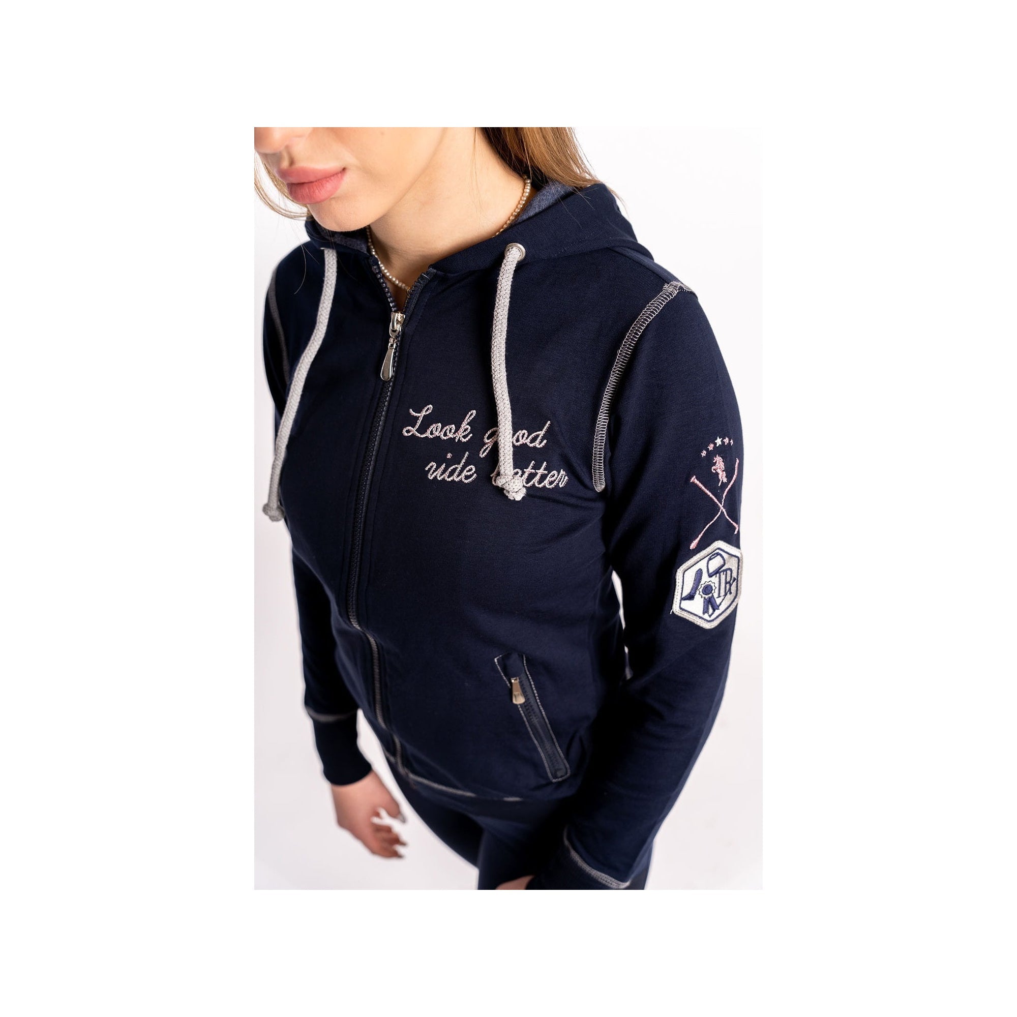 TRUE RIDER BLUZA JEŹDZIECKA LOOK GOOD RIDE BETTER DAMSKA - True Rider Equishop