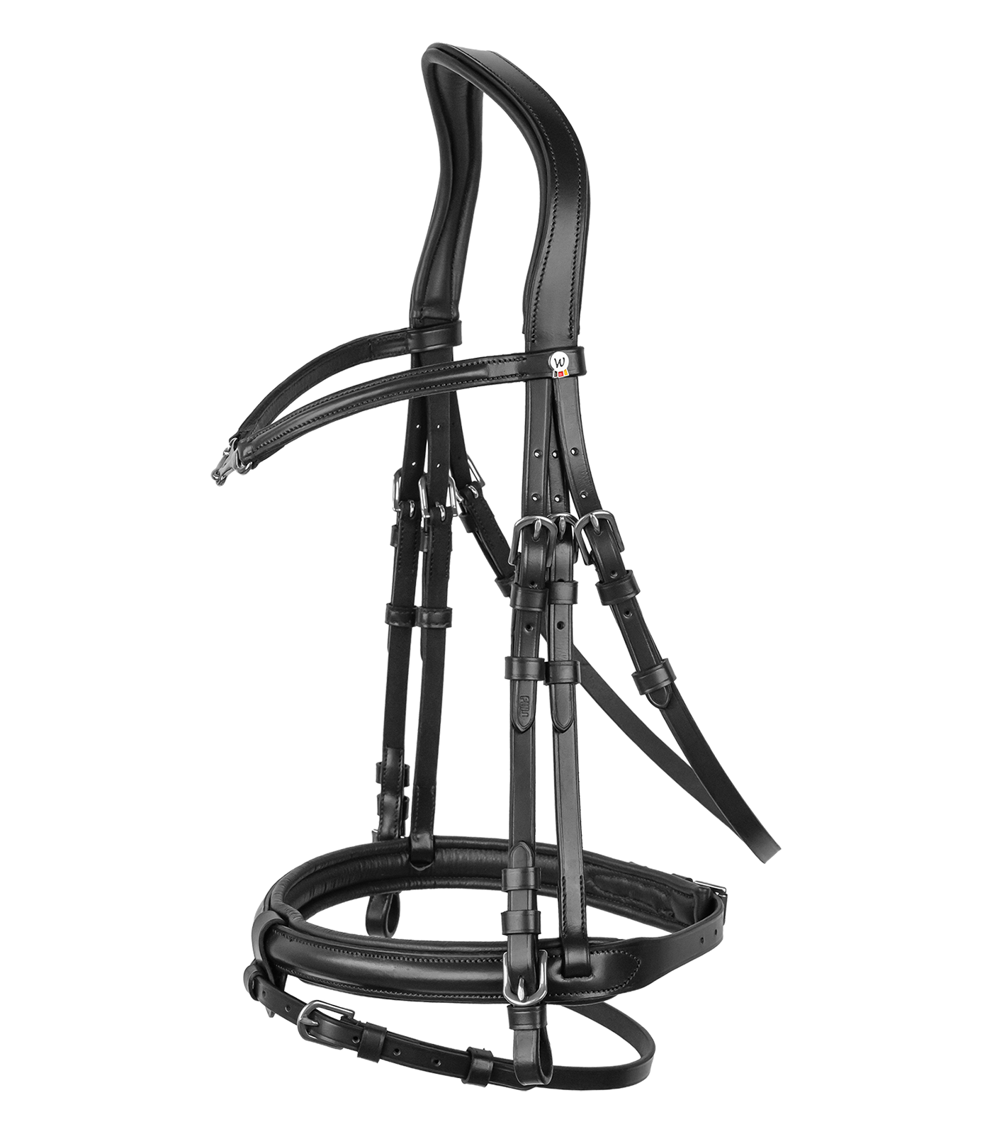 Waldhausen X-Line Charmbit ogłowie anatomiczne dla konia, kolor czarny
