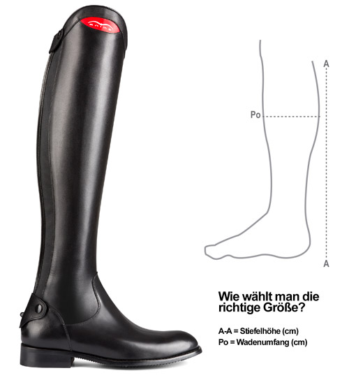Wie wählt man die richtige Größe der Animo-Stiefel?
